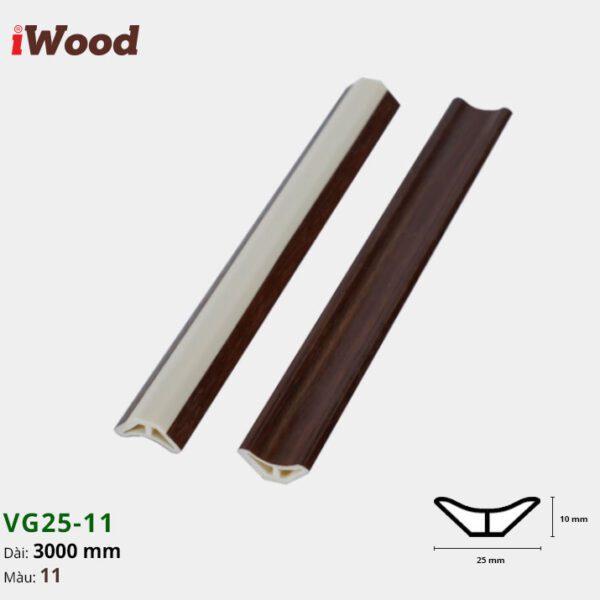 Nẹp Nhựa Góc Âm Iwood VG25-11