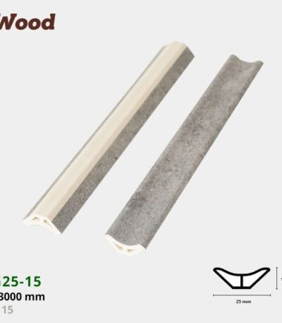 Nẹp Nhựa Góc Âm Iwood VG25-15