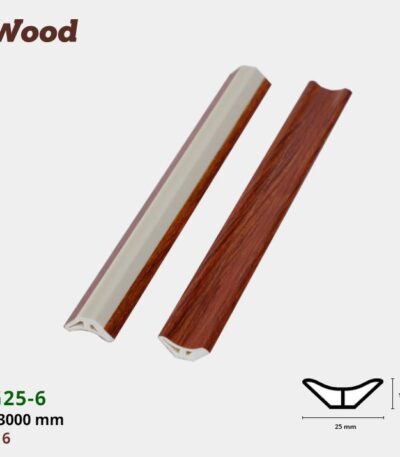 Nẹp Nhựa Góc Âm Iwood VG25-6
