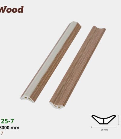 Nẹp Nhựa Góc Âm Iwood VG25-7