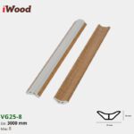 Nẹp Nhựa Góc Âm Iwood VG25-8