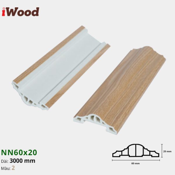 Nẹp Nhựa Nối Iwood NN60x20-2
