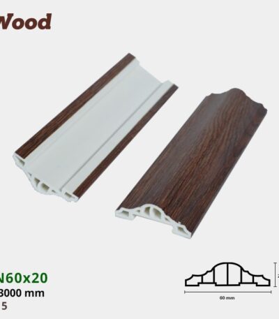 Nẹp Nhựa Nối Iwood NN60x20-5