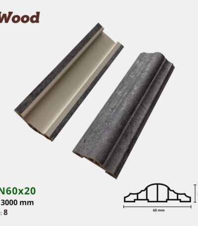 Nẹp Nhựa Nối Iwood NN60x20-8
