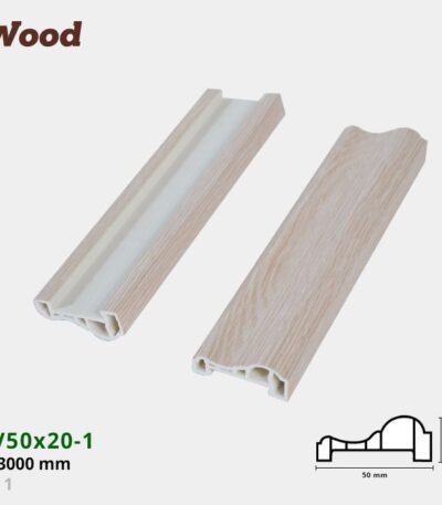 Nẹp Nhựa Viền Iwood NV50x20-1