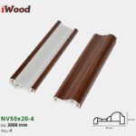 Nẹp Nhựa Viền Iwood NV50x20-4