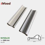 Nẹp Nhựa Viền Iwood NV50x20-9