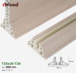 Nẹp Nhựa Vách Ngăn Iwood T26x26 T26-2