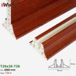 Nẹp Nhựa Vách Ngăn Iwood T26x26 T26-4