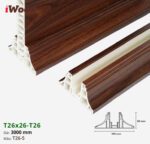 Nẹp Nhựa Vách Ngăn Iwood T26x26 T26-5