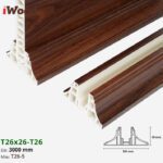 Nẹp Nhựa Vách Ngăn Iwood T26x26 T26-5