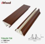 Nẹp Nhựa Vách Ngăn Iwood T26x26 T26-5
