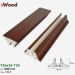 Nẹp Nhựa Vách Ngăn Iwood T26x26 T26-5