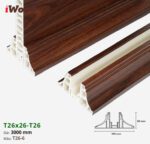Nẹp Nhựa Vách Ngăn Iwood T26x26 T26-6