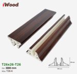 Nẹp Nhựa Vách Ngăn Iwood T26x26 T26-6