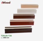 Nẹp Nhựa Vách Ngăn Iwood T26x26 T26