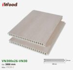Vách Ngăn Nhựa PVC Vân Gỗ VN300x26 Iwood VN30-2
