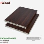 Vách Ngăn Nhựa PVC Vân Gỗ VN300x26 Iwood VN30-6