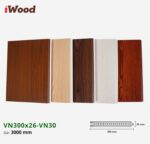 Vách Ngăn Nhựa PVC Vân Gỗ VN300x26 Iwood VN30