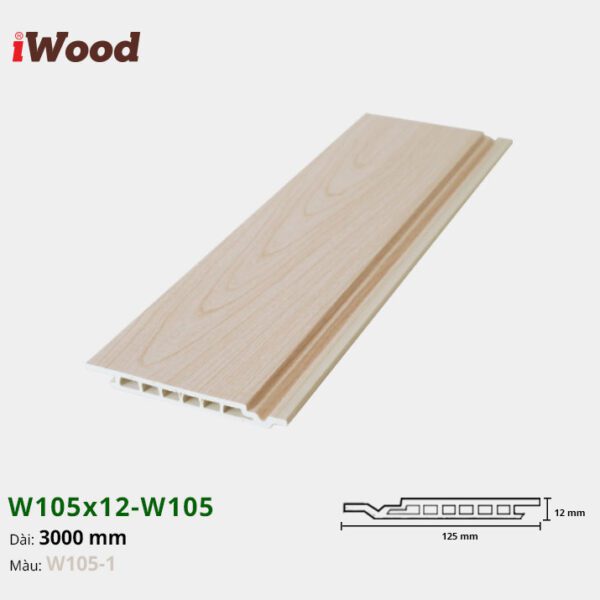 Lam Nhựa PVC W105x12 Iwood W105-1
