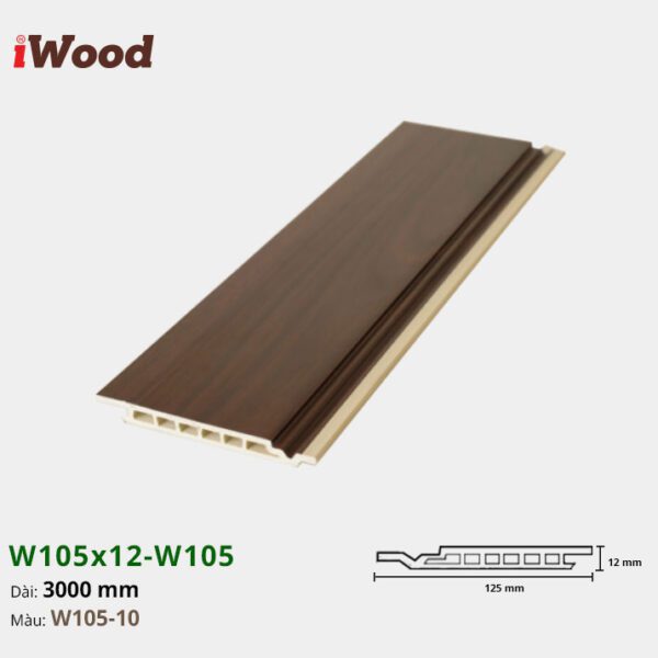 Lam Nhựa PVC W105x12 Iwood W105-10