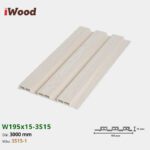 Lam Nhựa PVC 3 Sóng Thấp W195x15 Iwood 3S15-1