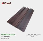 Lam Nhựa PVC 3 Sóng Thấp W195x15 Iwood 3S15-10