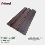 Lam Nhựa PVC 3 Sóng Thấp W195x15 Iwood 3S15-10