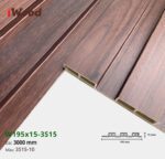 Lam Nhựa PVC 3 Sóng Thấp W195x15 Iwood 3S15-10