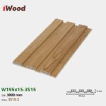 Lam Nhựa PVC 3 Sóng Thấp W195x15 Iwood 3S15-2