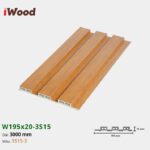 Lam Nhựa PVC 3 Sóng Thấp W195x15 Iwood 3S15-3