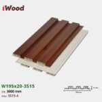 Lam Nhựa PVC 3 Sóng Thấp W195x15 Iwood 3S15-4