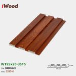 Lam Nhựa PVC 3 Sóng Thấp W195x15 Iwood 3S15-6