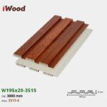Lam Nhựa PVC 3 Sóng Thấp W195x15 Iwood 3S15-6