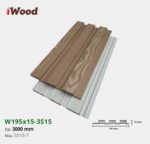 Lam Nhựa PVC 3 Sóng Thấp W195x15 Iwood 3S15-7
