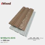 Lam Nhựa PVC 3 Sóng Thấp W195x15 Iwood 3S15-7