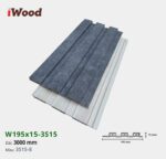 Lam Nhựa PVC 3 Sóng Thấp W195x15 Iwood 3S15-8