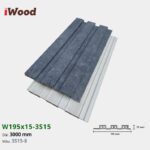 Lam Nhựa PVC 3 Sóng Thấp W195x15 Iwood 3S15-8