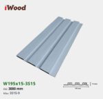 Lam Nhựa PVC 3 Sóng Thấp W195x15 Iwood 3S15-9