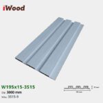 Lam Nhựa PVC 3 Sóng Thấp W195x15 Iwood 3S15-9