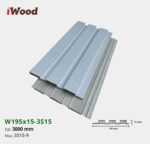Lam Nhựa PVC 3 Sóng Thấp W195x15 Iwood 3S15-9