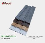 Lam Nhựa PVC 3 Sóng Thấp W195x15 Iwood 3S15