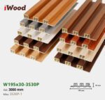 Lam Nhựa PVC 3 Sóng Cao W195x30 Iwood 3S30P