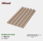 Lam Nhựa PVC 3 Sóng Cao W200x20 Iwood 5S20-1