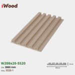 Lam Nhựa PVC 3 Sóng Cao W200x20 Iwood 5S20-1