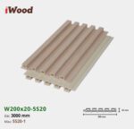 Lam Nhựa PVC 3 Sóng Cao W200x20 Iwood 5S20-1