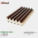 Lam Nhựa PVC 3 Sóng Cao W200x20 Iwood 5S20-10