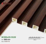 Lam Nhựa PVC 3 Sóng Cao W200x20 Iwood 5S20-10