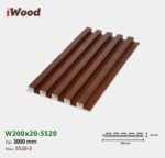 Lam Nhựa PVC 3 Sóng Cao W200x20 Iwood 5S20-3