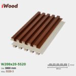 Lam Nhựa PVC 3 Sóng Cao W200x20 Iwood 5S20-3